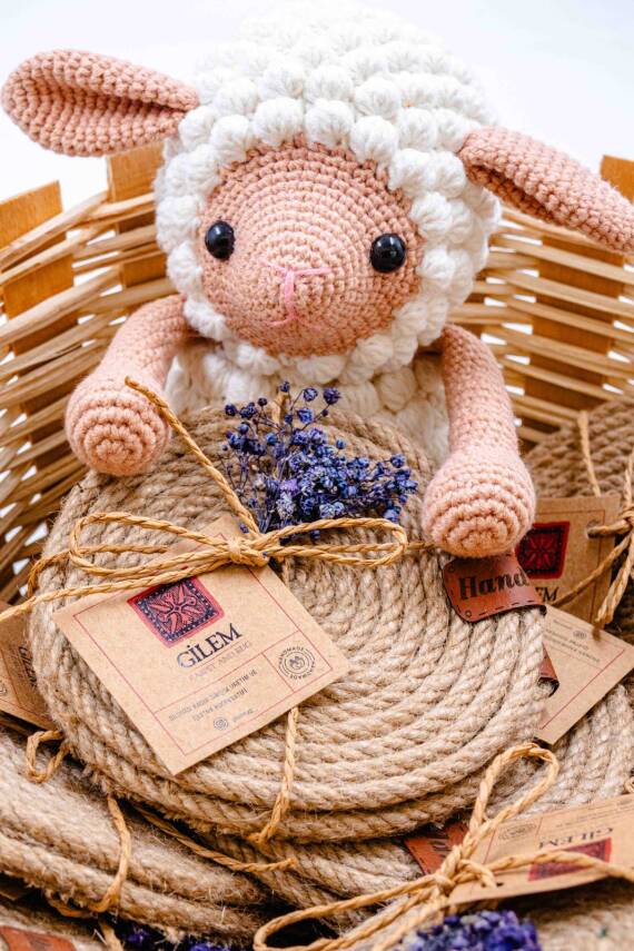 Amigurumi Krem Kuzu Oyuncak - 2