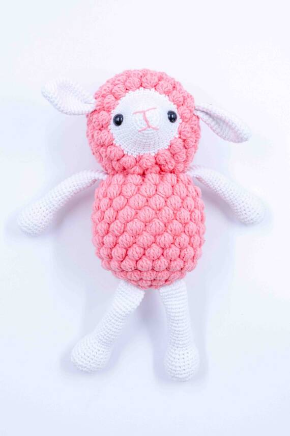 Amigurumi Pembe Kuzu Oyuncak - 1