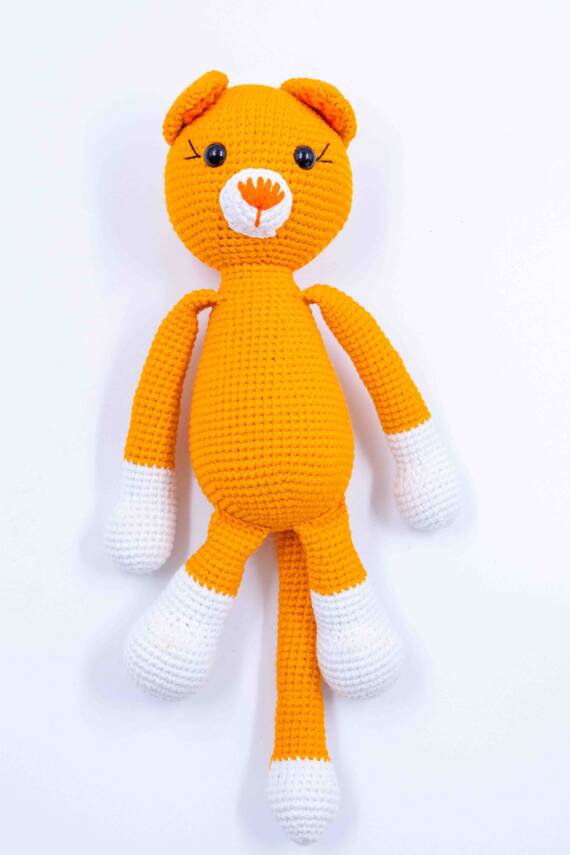 Amigurumi Turuncu Kedi Oyuncak - 1