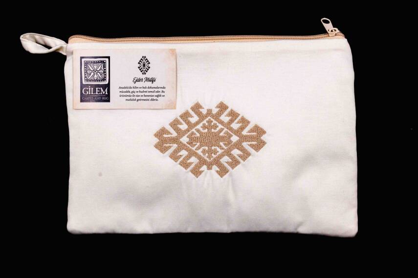 Kilim Motifi Nakışlı Uyku Terapi Seti - Motif 2 - 2